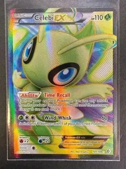 Celebi EX (141/149 Full Art) English Ultra Rare Boundaries Crossed Pokemon NM+ - Image 1