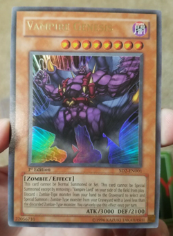 YU-GI-OH! YUGIOH TCG VAMPIRE GENESIS 1ST EDITION HOLO CARD, SD2-EN001, KONAMI - Image 1