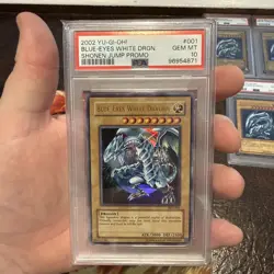 Yugioh Blue Eyes White Dragon Shonen Jump Promo JMP-001 PSA 10 - Image 1