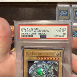 Yugioh Blue Eyes White Dragon Shonen Jump Promo JMP-001 PSA 10 - Image 2