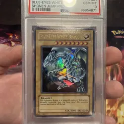 Yugioh Blue Eyes White Dragon Shonen Jump Promo JMP-001 PSA 10 - Image 3