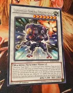 1x Superheavy Samurai Stealth Ninja RATE-EN044 Rare 1st Edition NM YuGiOh! - Image 1
