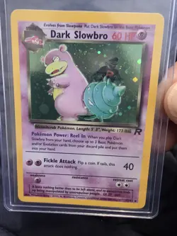 Pokemon TCG Dark Slowbro Unlimited Holo Rare Card 1999 Rocket Set 12/82 NM - Image 1