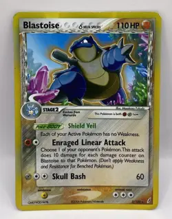 Pokemon TCG Blastoise Delta Crystal Guardians Holo Card 2/100 Delta Species - Image 1
