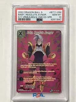 Dragon Ball Super Card Game Baby, Resolute Avenger Vermilion Bloodline BT11-094 - Image 2