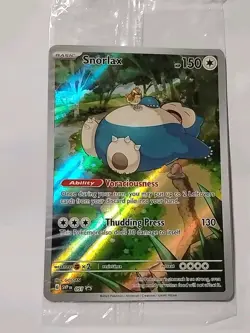 Pokemon TCG Snorlax 051 SV Scarlet & Violet 151 Promo Card Sealed 001 - Image 1