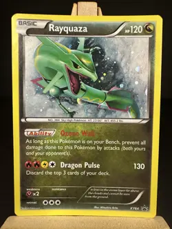 Rayquaza XY64 XY Promos Pokemon Card Cosmos Holo Foil Rare LP+ - Image 1