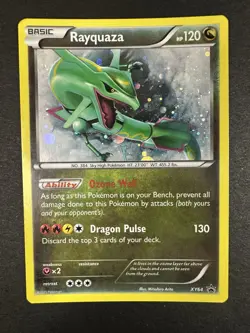 Rayquaza XY64 XY Promos Pokemon Card Cosmos Holo Foil Rare LP+ - Image 2