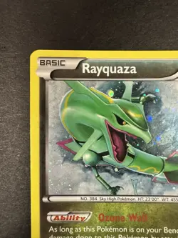 Rayquaza XY64 XY Promos Pokemon Card Cosmos Holo Foil Rare LP+ - Image 3