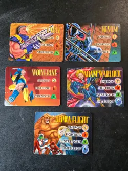 Fleer Marvel Overpower Rare Very VR TCG Card Game Lot Character OPD Venom Power - Image 2