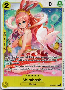 ONE PIECE Card Game TCG / Shirahoshi EB01-057 V.1 / SR English NM - Image 1