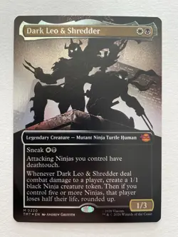 MTG Dark Leo & Shredder BORDERLESS FOIL 0220 TMT - Image 1