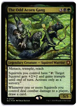 The Odd Acorn Gang (Extended Art) FOIL NM BLC Commander: Bloomburrow MTG - Image 1