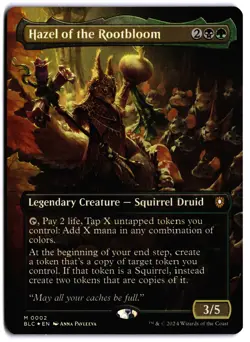 Hazel of the Rootbloom (Borderless) FOIL NM BLC Commander: Bloomburrow MTG - Image 1