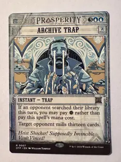 Archive Trap - Breaking News OTP - Rare - MTG Magic OTJ - Image 1