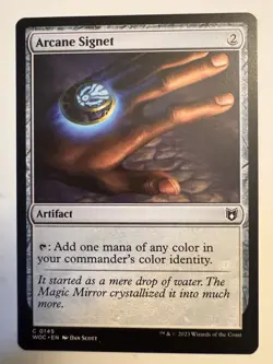 Arcane Signet 145 MTG Commander WOC Common NM - Image 1