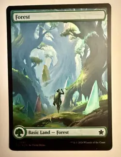 1x Forest (0291) - Full Art Foil - Magic - Foundations - NM-Mint - MTG - Image 1