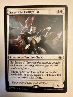 SANGUINE EVANGELIST mtg NM-M Lost Caverns of Ixalan 1 Rare - Image 1
