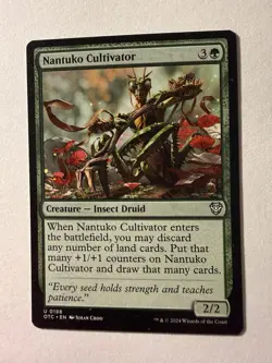 MTG Nantuko Cultivator (198/396) Outlaws of Thunder Junction Commander NM - Image 1