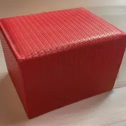 Dex Protection Proline Red Leather Deck Box MTG Storage - Image 1