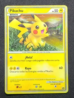 LP 2010 POKEMON JPN WORLD COLLECTION SPANISH PIKACHU-HOLO TCG - Image 1