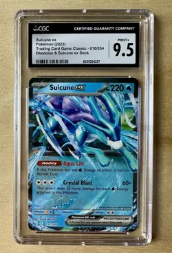 Suicune EX 010/034 Pokemon Blastoise & Suicune EX Deck CGC 9.5 Mint+ - Image 1