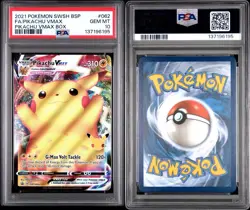 2021 Pokemon SWSH Celebrations Pikachu VMAX SWSH062 Promo PSA 10 - Image 3