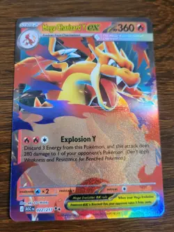 Mega Charizard Y ex 022/217 Ascended Heroes English Pokemon TCG NM - Image 1