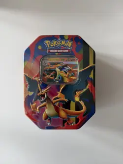 Pokemon TCG Mega Charizard Ex Tin - Mega Charizard Y Version New/Sealed - Image 1