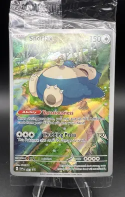 2023 Pokemon SV 151 Snorlax SVP EN Black Star Promo (Sealed In Original Package) - Image 1