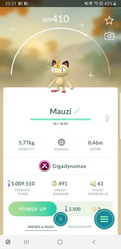 Pokemon Go Shiny Gigadynamax Mauzi - Pokemon Go Shiny Gigantamax Meowth - Image 3