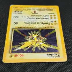Zapdos (016/102) Base Set Unlimited Holo Rare- Vintage Pokemon TCG (HP) - Image 4