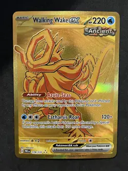Walking Wake Gold Hyper Rare 178/131 Pokemon Prismatic Evolutions English NM - Image 1