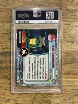 GRADED PSA 7 1999 TOPPS Pokemon T.V. Caterpie Foil #10 - Image 2