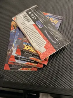 Pokemon Surging Sparks 5 Booster Pack Random Pack Art Bundle - Image 2