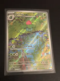 Pokemon Ivysaur Illustration Rare Full Art Holo 167/165 Scarlet & Violet 151 - Image 1