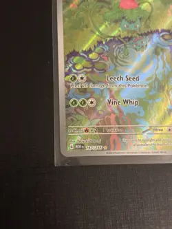 Pokemon Ivysaur Illustration Rare Full Art Holo 167/165 Scarlet & Violet 151 - Image 2