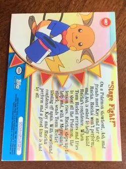 2000 Topps Pokemon TV #OR7 "Stage Fight!" Foil Series 3 (B) FREE COMBINED SHIP - Image 3
