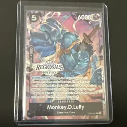 Rare Monkey D Luffy OP07-091 Online Regional One Piece Card English (1) - Image 1