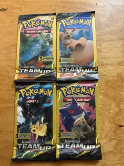 Pokemon TCG - Team Up 3 Card Pack Art Set (Mint Condition) - Image 1