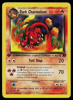 Pokemon Card - Dark Charmeleon Team Rocket 32/82 Uncommon 1st Edition - Image 1
