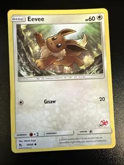 Eevee 49/68 SM Hidden Fates 2019 CHARIZARD STAMPED BATTLE ACADEMY PROMO card #36 - Image 1
