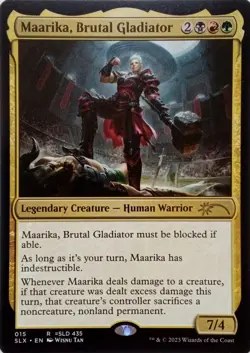 015 MAARIKA, BRUTAL GLADIATOR RARE SECRET LAIR: UNIVERSES WITHIN MTG CARD - Image 1