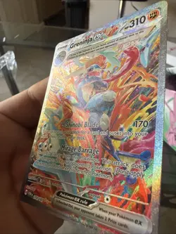 Pokemon Greninja EX TCG Scarlet & Violet Twilight Masquerade Card 214/167 Mint - Image 2