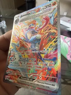 Pokemon Greninja EX TCG Scarlet & Violet Twilight Masquerade Card 214/167 Mint - Image 3