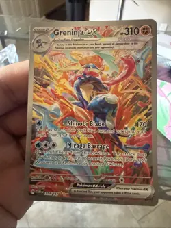 Pokemon Greninja EX TCG Scarlet & Violet Twilight Masquerade Card 214/167 Mint - Image 4