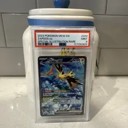 PSA 9 Zapdos ex SIR Pokemon 151 SV 202/165 Special Illustration Rare Card Mew - Image 1