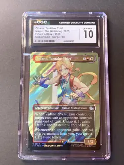 Zidane, Tantalus Thief (Borderless) Surge Foil - FINAL FANTASY (FIN) MTG CGC 10 - Image 1