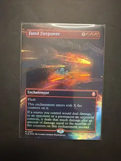 Fated Firepower (Borderless) Avatar: The Last Airbender MTG Foil Near Mint - Image 1