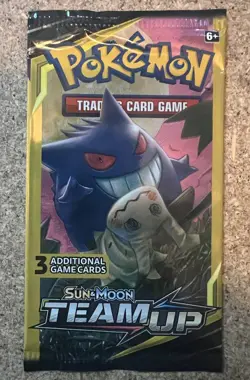 Pokemon TCG Team Up Booster Pack (3 Card Mini Booster Pack) Gengar & Mimikyu Art - Image 1